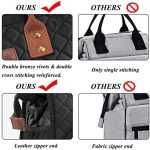 LOKASS Lunch Bag Insulated Lunch Box Wide-Open Lunch Tote Bag Large Drinks Holder Durable Nylon Thermal Snacks Organizer for Women Men Adults Work Picnic Hiking Beach Fishing,Black-Square