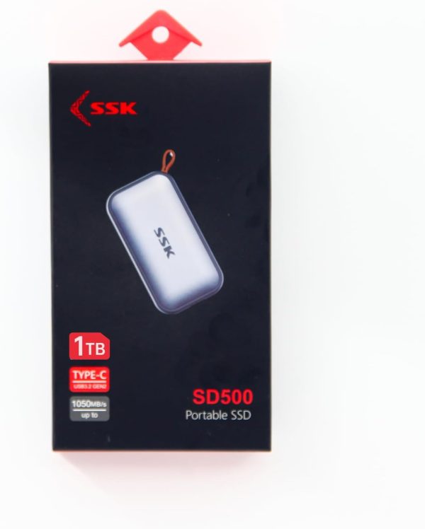 SSK Portable SSD 1TB External Solid State Drive, Up to 1050MB/s USB C SSD External SSD USB 3.2 Gen 2 for iPhone 15/Pro, Windows, Mac, Android Phones and Tablets