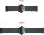 Waist Cincher Corset Band Elastic Tied Waspie Belt PU Leather Soft Adjustable Black, One Size