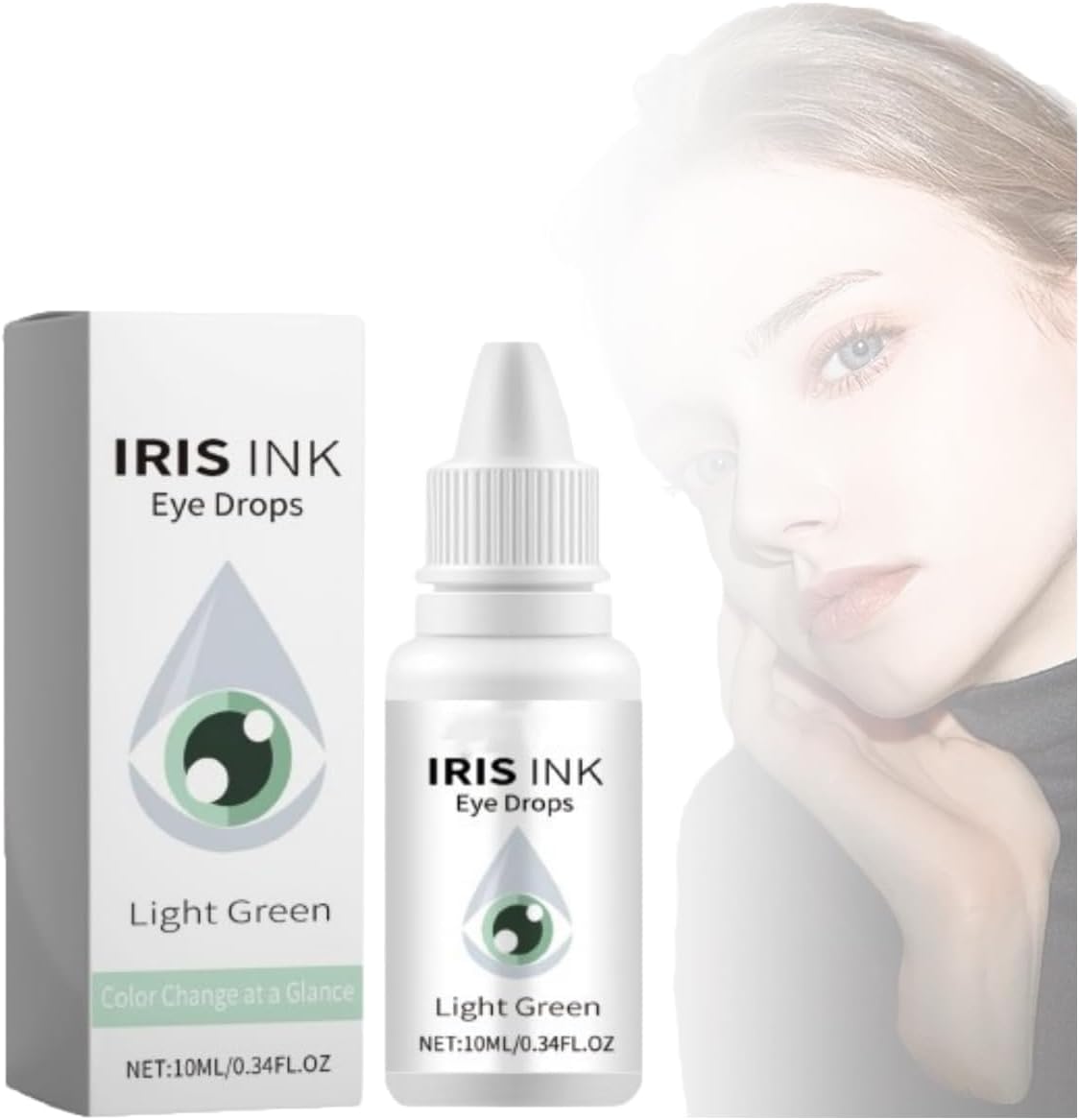 Generic Eye Color Changing Drops - Fancy Drops Change Your Eye Color, Irisink Pro Eye Drops,Change Eye Color Drops, Fancy Drops Eye Color Changer, Moisturizing Eye Drops, Safe And Gentle (Green)