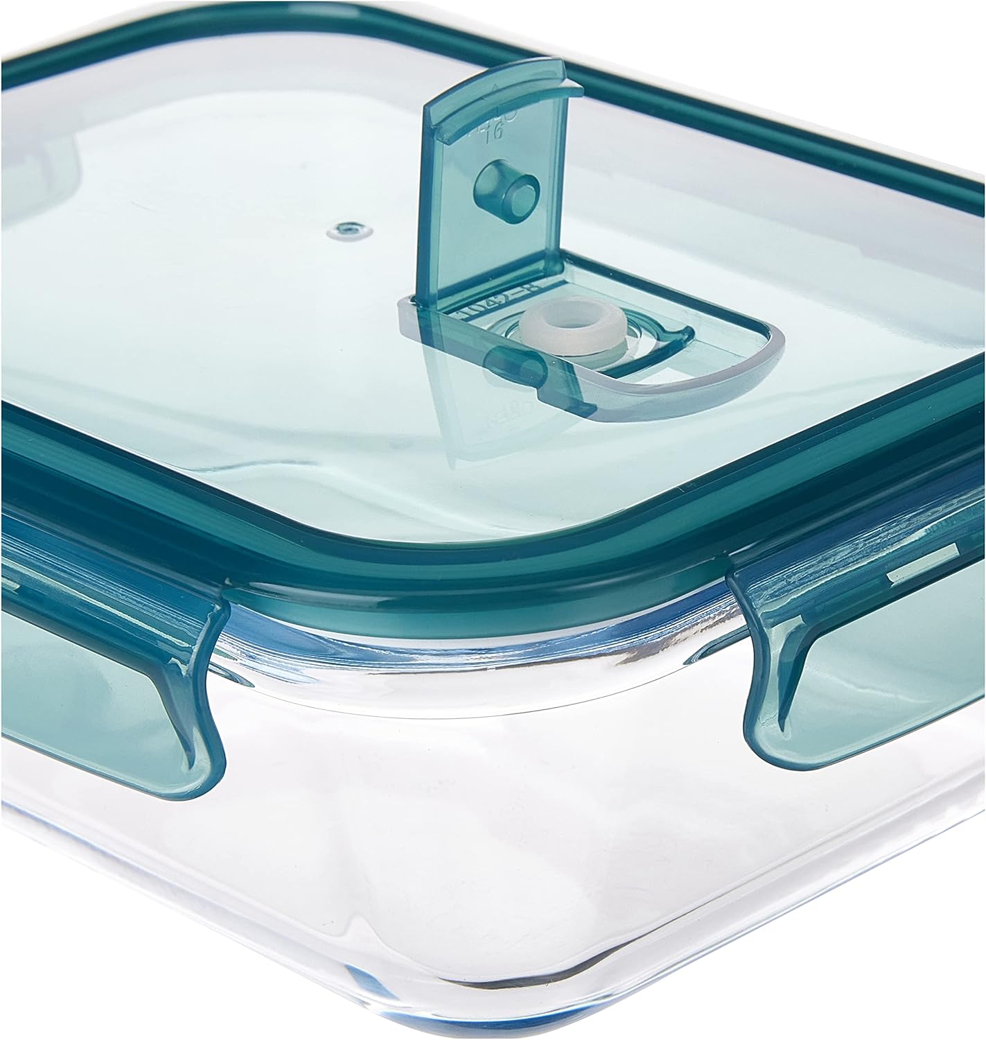 Royalford 2 Pcs Glass Airtight Food Storage Container RF9984 with Lid 1040ml & 370ml, Rectangle, Freezer & Dishwasher Safe