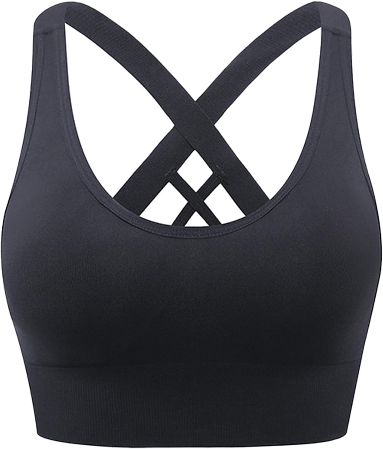 Dress Cici Longline Sports Bra Medium Support, Full Coverage Strappy Back Sports Bra