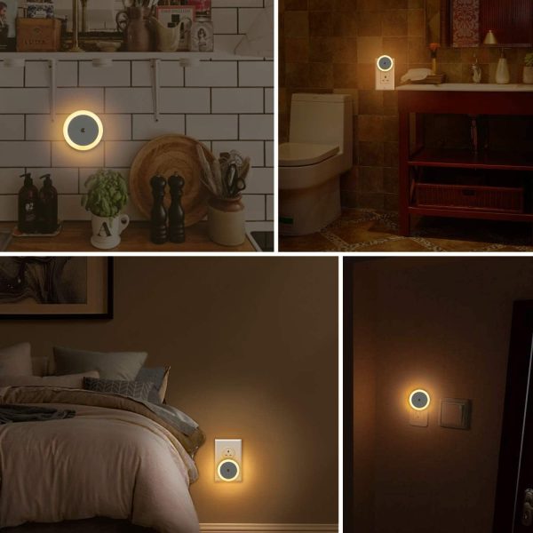 Masroo LED Night Light, Warm White, Pack of 2