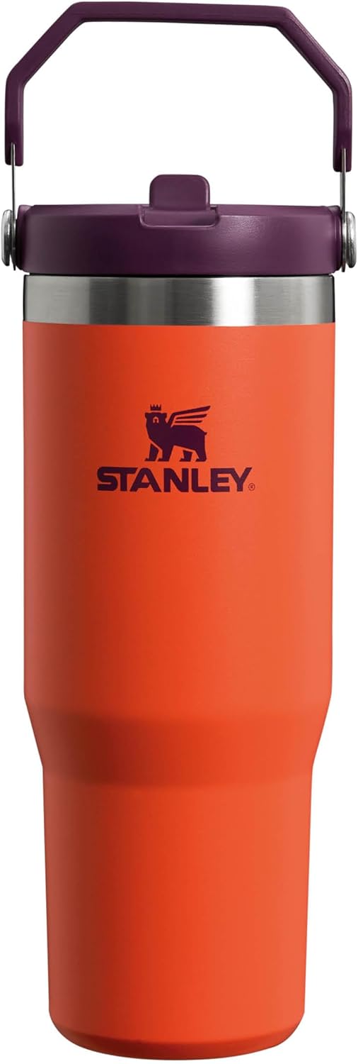Stanley Ice Flow GO 870ml/30oz Flip Straw Wtr Btl Tigerlily