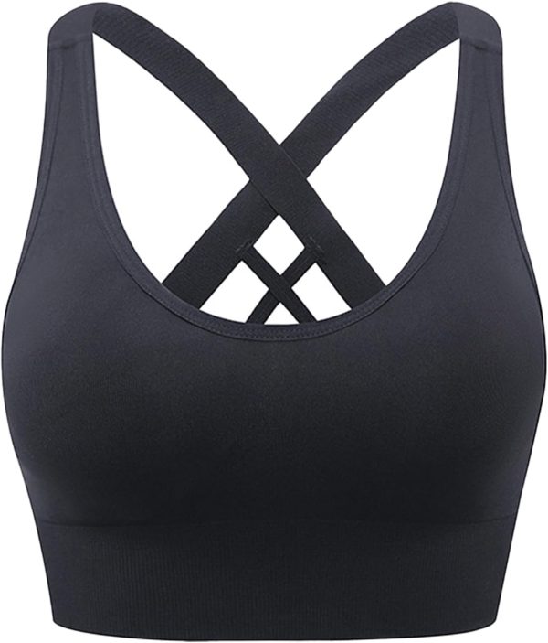 Dress Cici Longline Sports Bra Medium Support, Full Coverage Strappy Back Sports Bra