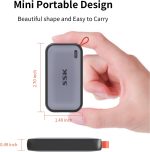 SSK Portable SSD 1TB External Solid State Drive, Up to 1050MB/s USB C SSD External SSD USB 3.2 Gen 2 for iPhone 15/Pro, Windows, Mac, Android Phones and Tablets