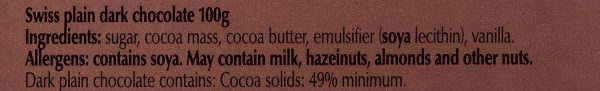 Lindt Swiss Classic Dark Chocolate - 100g