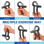 COOLBABY Grip Strength Trainer, Hand Grip Exerciser Strengthener Forearm Strengthener, Hand Exerciser for Muscle Building and Injury Recover