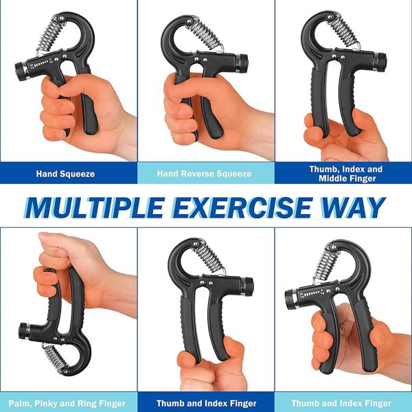 COOLBABY Grip Strength Trainer, Hand Grip Exerciser Strengthener Forearm Strengthener, Hand Exerciser for Muscle Building and Injury Recover