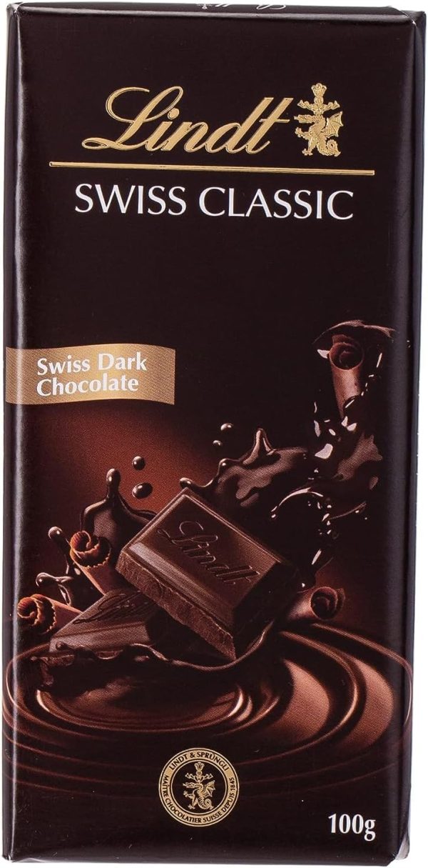 Lindt Swiss Classic Dark Chocolate - 100g