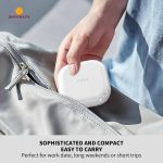 ONTERATE Small Pill Case, Travel Pill Box, Portable Pill Organizer, Pill Container for Pocket 4 Compartments, Daily Compact Travel Medicine Holder for Vitamins Medication (Grey)