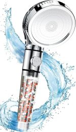 SKY-TOUCH Sky Touch High Pressure Filtered Shower Head For Hard Water And Filtering Impurities, Hand Held Shower Head With Filter Balls.