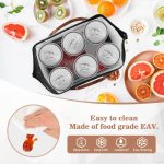 LOKASS Lunch Bag Insulated Lunch Box Wide-Open Lunch Tote Bag Large Drinks Holder Durable Nylon Thermal Snacks Organizer for Women Men Adults Work Picnic Hiking Beach Fishing,Black-Square