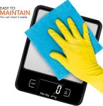 Rejuvences Kitchen Digital Food Scale - Measures 4 different units - Easy to Use - Measure Food weight - Cooking recipe- Healthy Diet – Battery included – Light weight - Easy to Carry and store