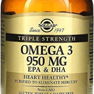Solgar, Triple Strength Omega-3, 950 Mg, Epa & Dha, 100 Softgels