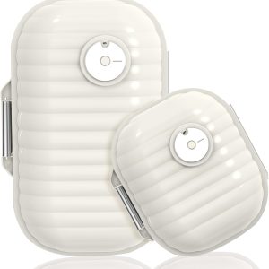 Travel Pill Organizer, 2 Pack Portable Pill Box 7 Day Small Pill Case Moisture Proof Daily Medicine Vitamin Container for Vitamins, Supplements Medication Tracker Travel Essentials (Small+ Large)