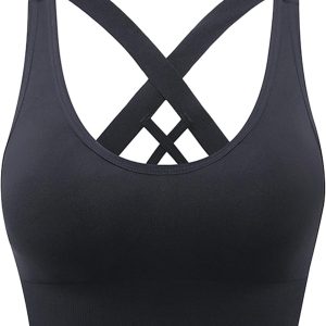 Dress Cici Longline Sports Bra Medium Support, Full Coverage Strappy Back Sports Bra