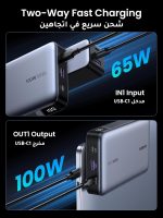 UGREEN Power Bank 20000mAh, 100W Fast Charging Portable Charger, Laptop Charger Portable with 2 USB-C and 1 USB-A Port, Battery Pack for MacBook, Dell, iPhone 16-12 Series, Samsung S25U, iPad, AirPods