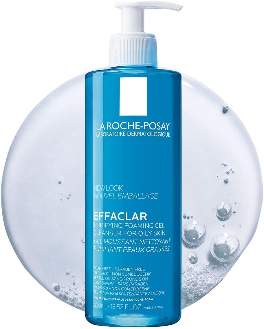 La Roche-Posay Effaclar Acne Foaming Cleansing Gel for Oily and Acne Prone Skin 400ml La Roche-Posay Effaclar Acne Foaming Cleansing Gel for Oily and Acne Prone Skin 400ml