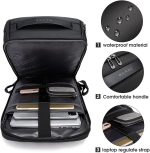 BANGE Business Smart Backpack Waterproof fit 15.7 Inch Laptop Backpack with USB Charging Port,Travel Durable Backpack