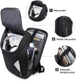 BANGE Business Smart Backpack Waterproof fit 15.7 Inch Laptop Backpack with USB Charging Port,Travel Durable Backpack