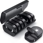 TOYBY Weekly Pill Organizer 2 Times a Day,AM PM Pill Box with 7 Detachable Pill Case,Portable Travel Pill Box 7 Day with Large Compartment, Morning Night Pill Holder 14 Day for Fish Oil,Supplements
