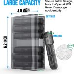 Portable Medicine Organizer 3 Times a Day for 1 Week (Black) – Travel Friendly Pill Box with Large Compartments - Light Proof Pill Organizer for Vitamins, Fish Oils, Medication and Supplements