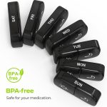 TOYBY Weekly Pill Organizer 2 Times a Day,AM PM Pill Box with 7 Detachable Pill Case,Portable Travel Pill Box 7 Day with Large Compartment, Morning Night Pill Holder 14 Day for Fish Oil,Supplements