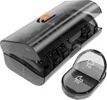 Adinomiency Pill Organizer，Pill Box，2 Times a Day，Travel Pill case，for Medication/Vitamin/Fish Oil/Supplements (Black)