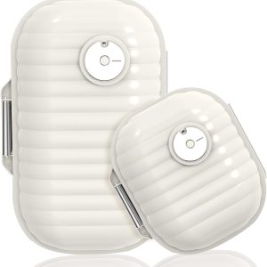 Travel Pill Organizer, 2 Pack Portable Pill Box 7 Day Small Pill Case Moisture Proof Daily Medicine Vitamin Container for Vitamins, Supplements Medication Tracker Travel Essentials (Small+ Large)