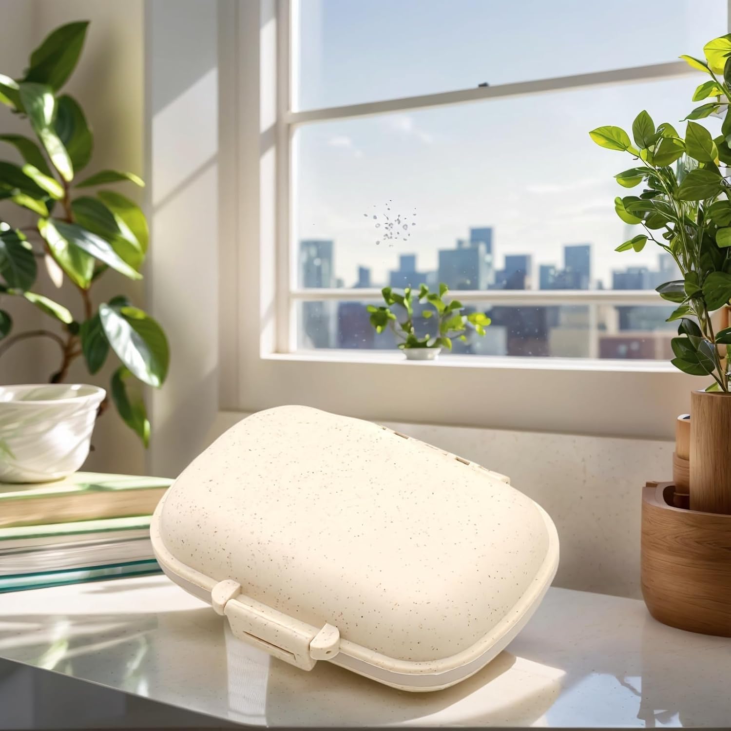 Compartment Portable Medicine Box, Travel Pill Storage Box, 8 Compartments, Suitable for Daily and Travel Medicine Carrying.