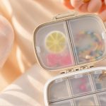 Compartment Portable Medicine Box, Travel Pill Storage Box, 8 Compartments, Suitable for Daily and Travel Medicine Carrying.