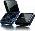 Pill Organizers With Four Compartments, Portable Pill Cases, Compact Pill Box, Waterproof Sealing Pill Container for Purse Pockets, Medicine Holder For Vitamins, Medication, Supplements Fish Oil