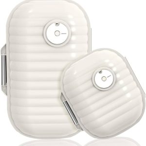 Travel Pill Organizer, 7 Compartments Portable Pill Case, Moisture Proof Small Pill Box for Pocket Purse Daily Pill Case, Portable Medicine Vitamin Holder Container, Travel Essentials, 1 Small+1 Large