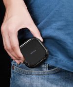 Small Pill Case, Travel Pill Box, Portable Pill Organizer, Pill Container for Pocket 4 Compartments, Daily Compact Travel Medicine Holder for Vitamins Medication (Purple)