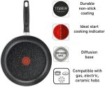 TEFAL Cookware Set | Dark Stone 11 pcs Cooking Set | Non-stick | stewpots 22/24 cm + lids | saucepan 18 cm | frypan 28 cm | wokpan 28 cm | spoon | ladle | Aluminium | 2 Years Warranty | B491SB85