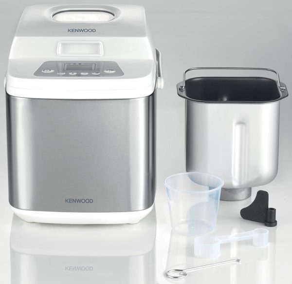 Kenwood Bread Maker 19-in-1 Multifunctional Automatic Fresh Bread Making Machine with Digital Timer, 19 Different Programs BMM13.000WH White/Silver