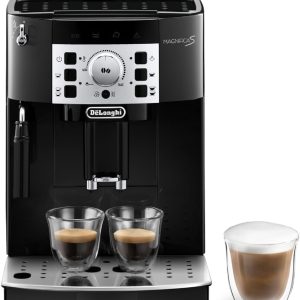 De'Longhi MAGNIFICA S SMART Bean To Cup Fully Automatic Coffee Machine With Milk Frother, Built In Grinder, Americano, Cappuccino, Latte, Macchiato & Espresso Maker ECAM22.110.B Black