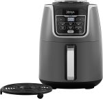 Ninja Air Fryer Max Xl Af160, Max Crisp, Air Roast, Bake, Reheat, Dehydrate, 5.2 Liters, 1750 Watts, Grey and Black"Min 2-year manufacturer warranty"