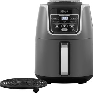 Ninja Air Fryer Max Xl Af160, Max Crisp, Air Roast, Bake, Reheat, Dehydrate, 5.2 Liters, 1750 Watts, Grey and Black"Min 2-year manufacturer warranty"