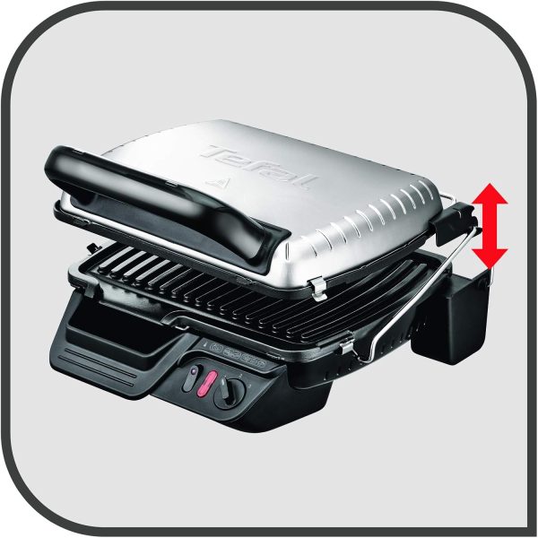 TEFAL Grill | Ultracompact indoors grill and barbecue | removable plates | 2000 Watts | 2 Years Warranty | GC306028