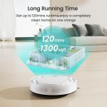 Lefant Robot Vacuum Cleaner, Strong 2200Pa Suction, 120 Mins Runtime, App/Alexa Control, Super Thin, Self-Charging Robotic Vacuum, Ideal for Pet Hair Hard Floor Low Pile Carpet(M210)