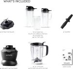 NutriBullet Full Size Blender Combo 1200 Watts, 9 Piece Set, Multi-Function High Speed Blender, Mixer System With Nutrient Extractor, Smoothie Maker, NBC-1110DG, 1Yrs Warranty