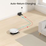 Lefant Robot Vacuum Cleaner, Strong 2200Pa Suction, 120 Mins Runtime, App/Alexa Control, Super Thin, Self-Charging Robotic Vacuum, Ideal for Pet Hair Hard Floor Low Pile Carpet(M210)