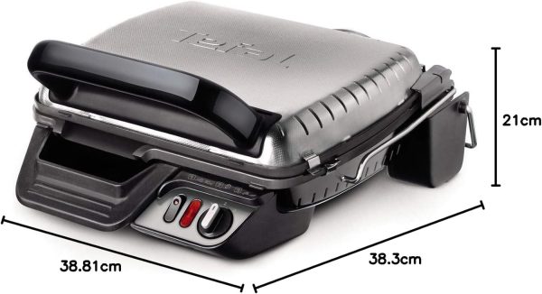 TEFAL Grill | Ultracompact indoors grill and barbecue | removable plates | 2000 Watts | 2 Years Warranty | GC306028