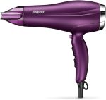 BaByliss Velvet Orchid 2300 DC Hair Dryer, Built-in 3 Heat & 2 Speed Settings With Cool Shot, Ionic frizz-Control For Smooth Hair, Stylish Lightweight Design For Comfort Use, 5513PSDE