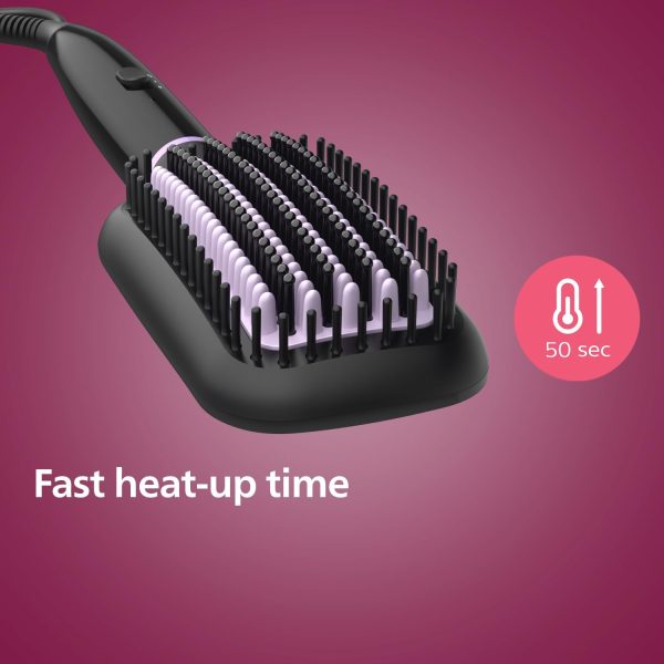 PHILIPS Bhh880, Auto Curler & Heated Straightening Brush, Style Care, BLACK