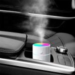 Homarket 220ml Essential Oil Diffuser, Ultrasonic Cool Mist Aromatherapy Diffusers Aroma Humidifier with Colour Changing LED Lights Aromatherapy Diffuser for Car, Home, Office-White