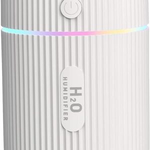 Homarket 220ml Essential Oil Diffuser, Ultrasonic Cool Mist Aromatherapy Diffusers Aroma Humidifier with Colour Changing LED Lights Aromatherapy Diffuser for Car, Home, Office-White