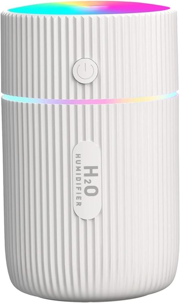 Homarket 220ml Essential Oil Diffuser, Ultrasonic Cool Mist Aromatherapy Diffusers Aroma Humidifier with Colour Changing LED Lights Aromatherapy Diffuser for Car, Home, Office-White